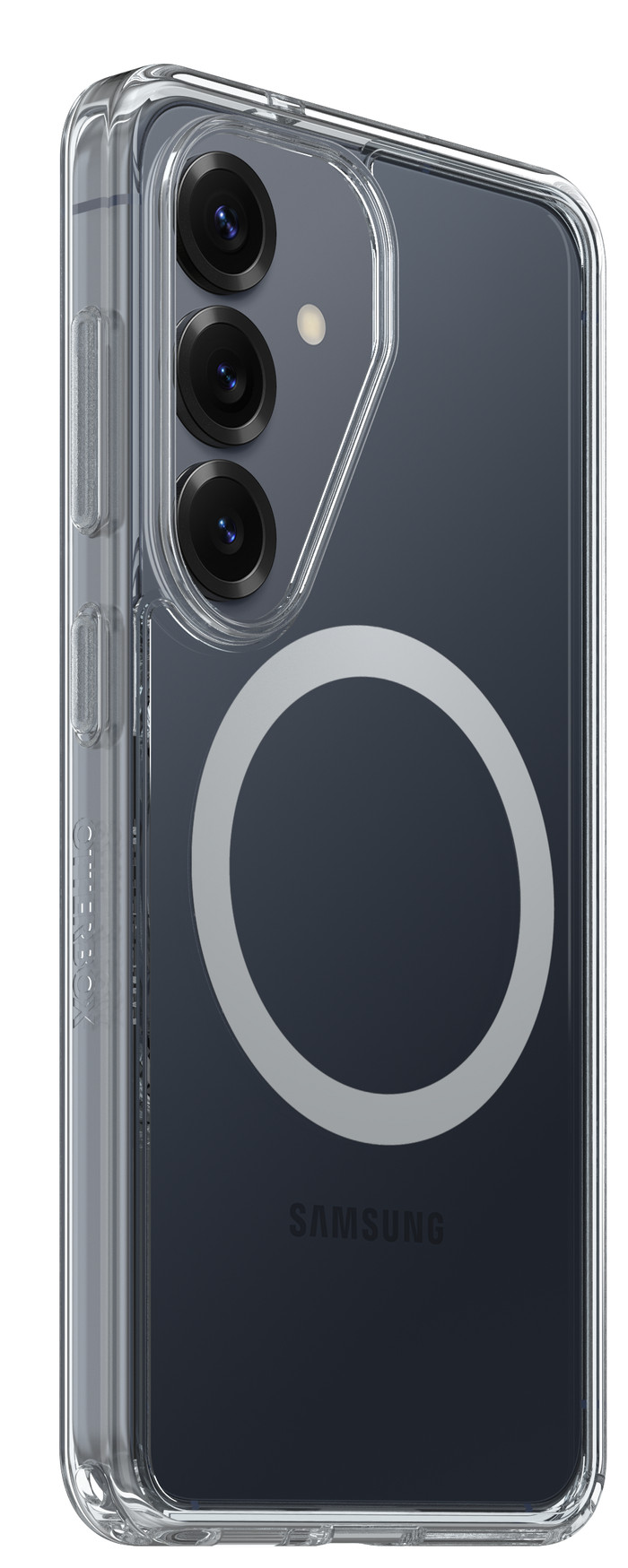 OtterBox Symmetry Samsung Galaxy S26 Back Cover with Magnet Transparent right side