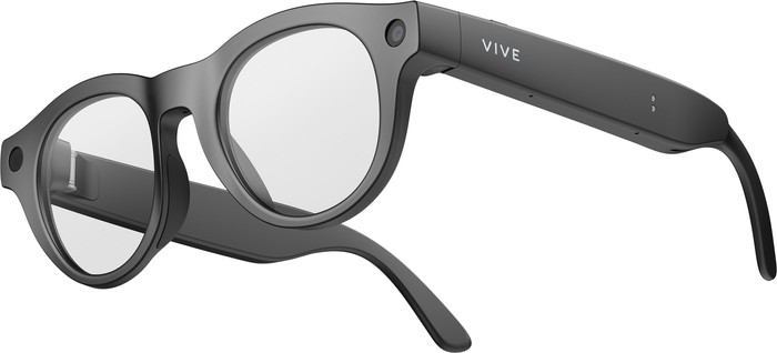 HTC VIVE Eagle AI Bril Transparant Rond Zwart rechterkant