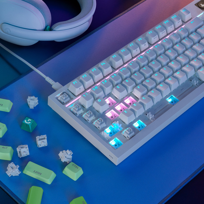 Logitech G316 X 98 Bedrade Gaming Toetsenbord Qwerty Wit detail
