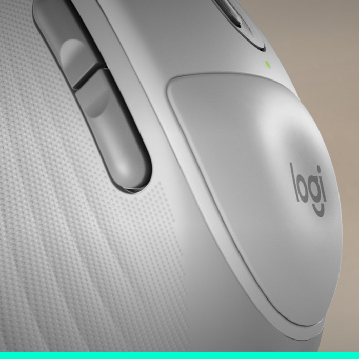 Logitech Signature Comfort Plus M850 L Draadloze Muis Off-White detail