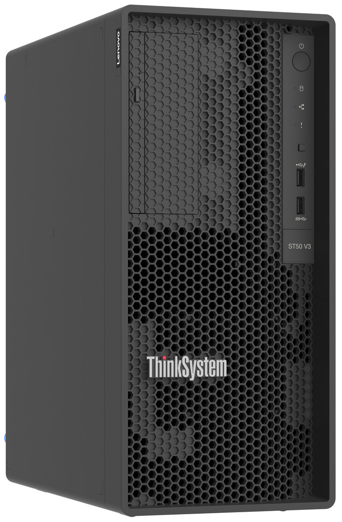Lenovo ThinkSystem ST50 V3 Tower Server - 7DF31002EA linkerkant