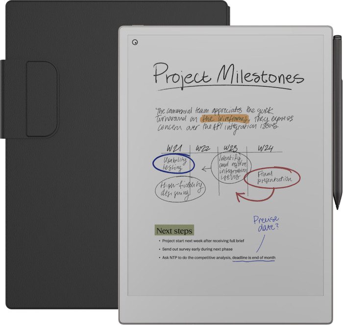 reMarkable Paper Pro + BlueBuilt Book Case Zwart Main Image