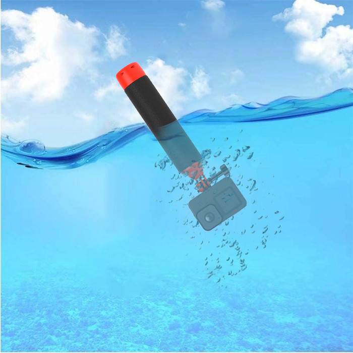 BlueBuilt Floating Handle voor Action Camera's (DJI en GoPro) product in gebruik