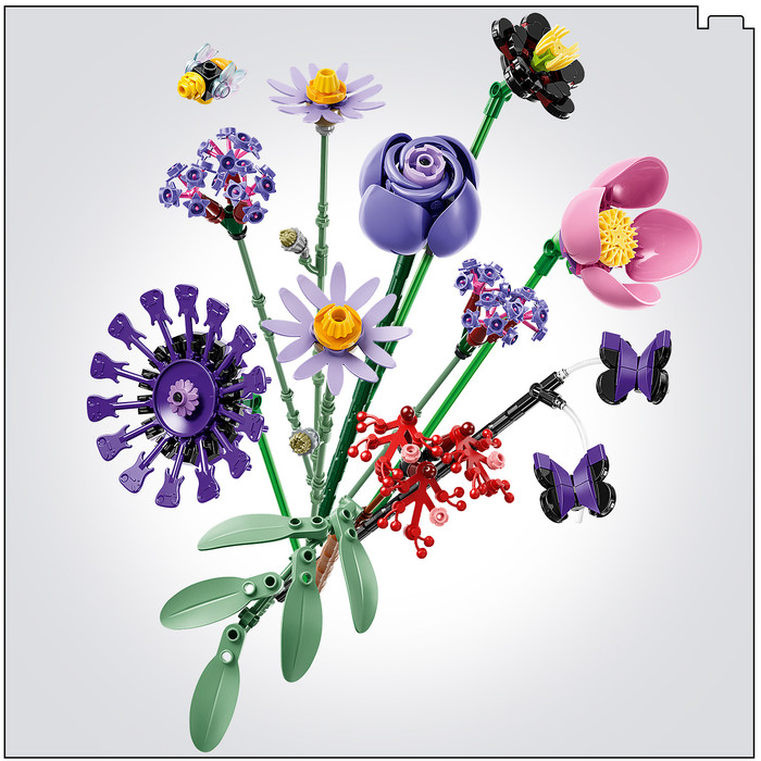 LEGO Editions Olivia Rodrigo's Bloemenboeket 11507 detail