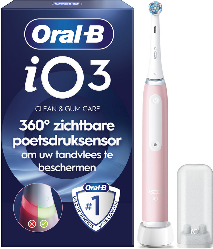 Oral-B iO 3 Duo Pack Blue and Pink Value Pack packaging