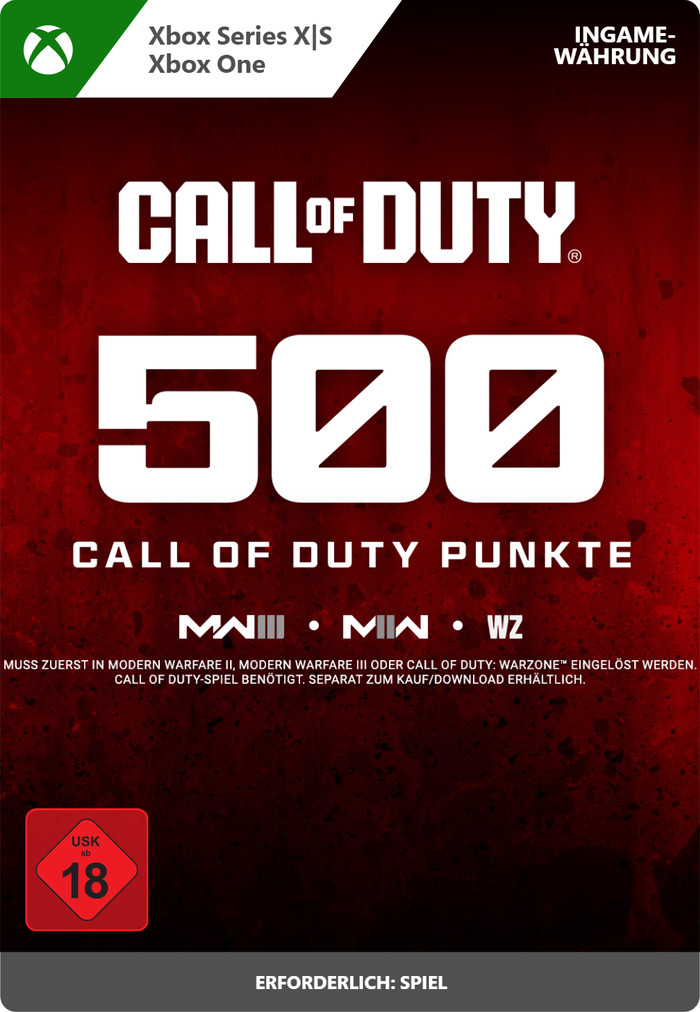 Call of Duty 500 Points Xbox Series X|S en Xbox One - Digitaal voorkant