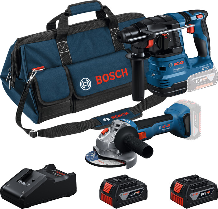 Bosch Professional GBH 18V-22 + GWS 18V-8 Combiset Main Image