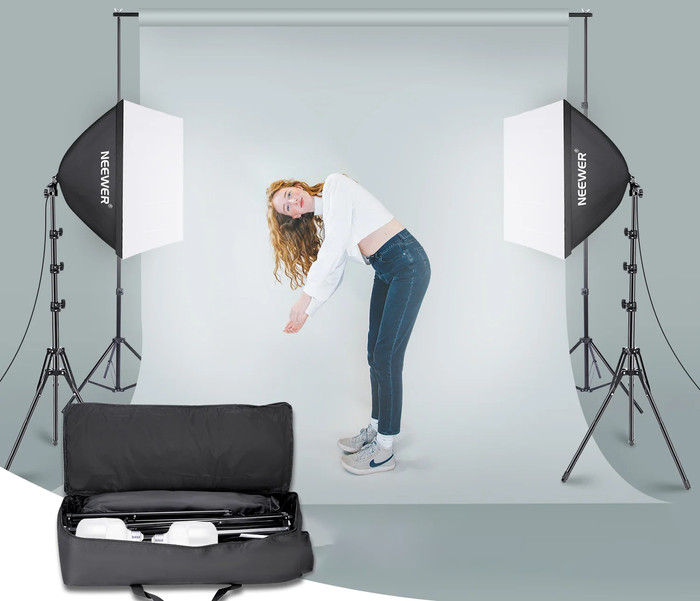 Neewer NK200 Softbox Kit product in gebruik