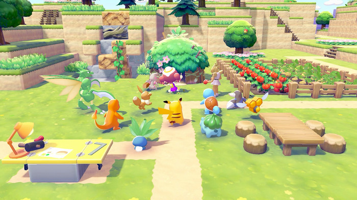 Nintendo Switch 2 + Pokémon Pokopia product in gebruik
