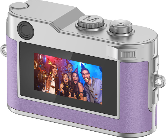 Rollei Mini Digitale Camera Lila achterkant