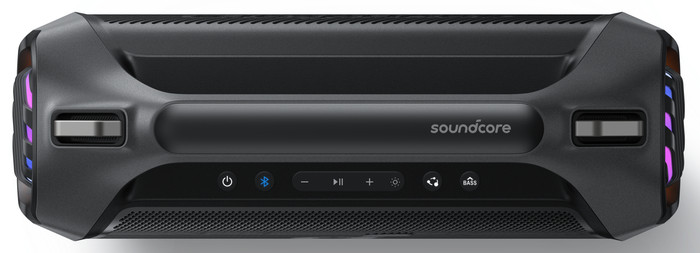 Soundcore Boom 2 Pro Zwart bovenkant