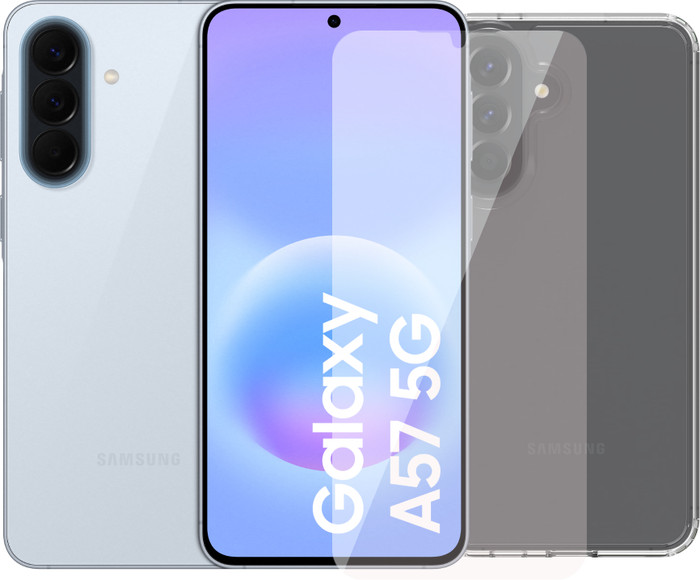 Samsung Galaxy A57 128GB Lichtblauw 5G + Accessoirepakket Main Image