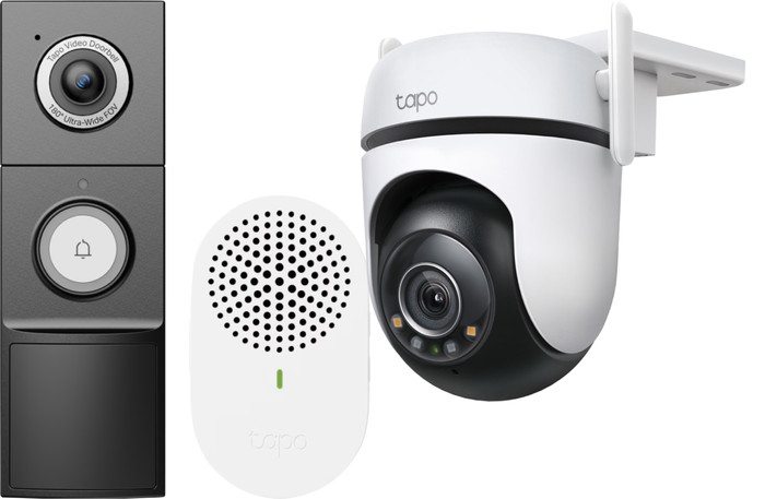 TP-Link Tapo C520WS + D235 Smart Battery & Wired Doorbell Main Image