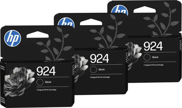 HP 924 Cartridge Black Triple Pack Main Image