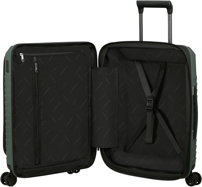 Samsonite Intuo Spinner Easy Access Expandable 55cm Olive Green binnenkant