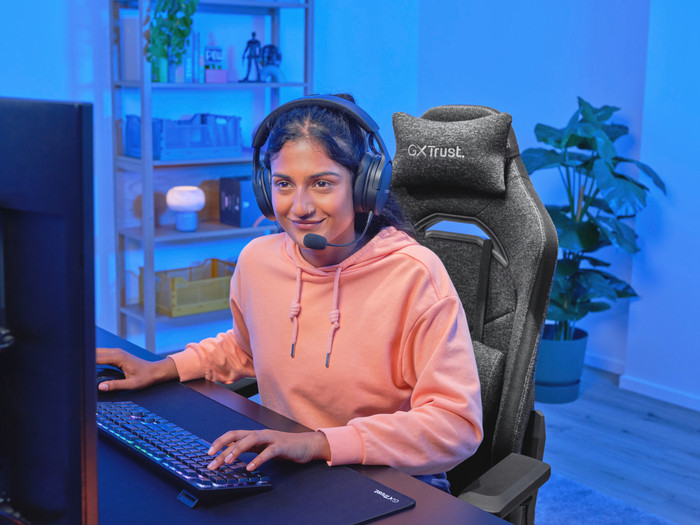 Trust GXT 723 Ruya Gaming Stoel Grijs visual leverancier