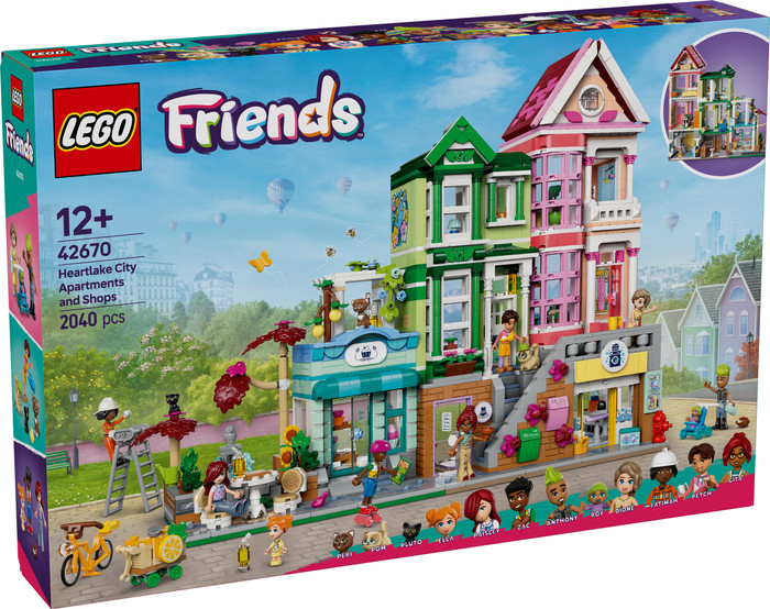 LEGO Friends Heartlake City Appartementen en Winkels 42670 verpakking