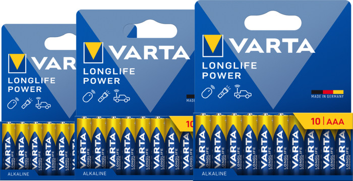 Varta Longlife Power AAA Pack 30 stuks Main Image