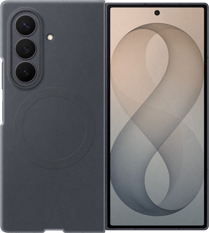 Samsung Galaxy Z Fold 8 Ultra Siliconen Back Cover met Magneet Zwart Main Image