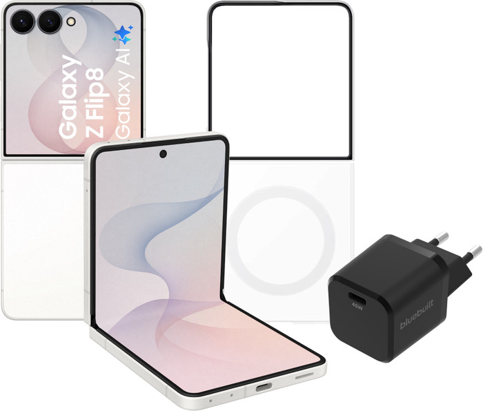 Samsung Galaxy Z Flip 8 512GB Wit 5G + Accessoirepakket Main Image