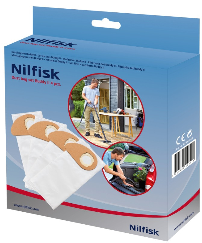 Nilfisk Bag for Buddy II (4 units) packaging