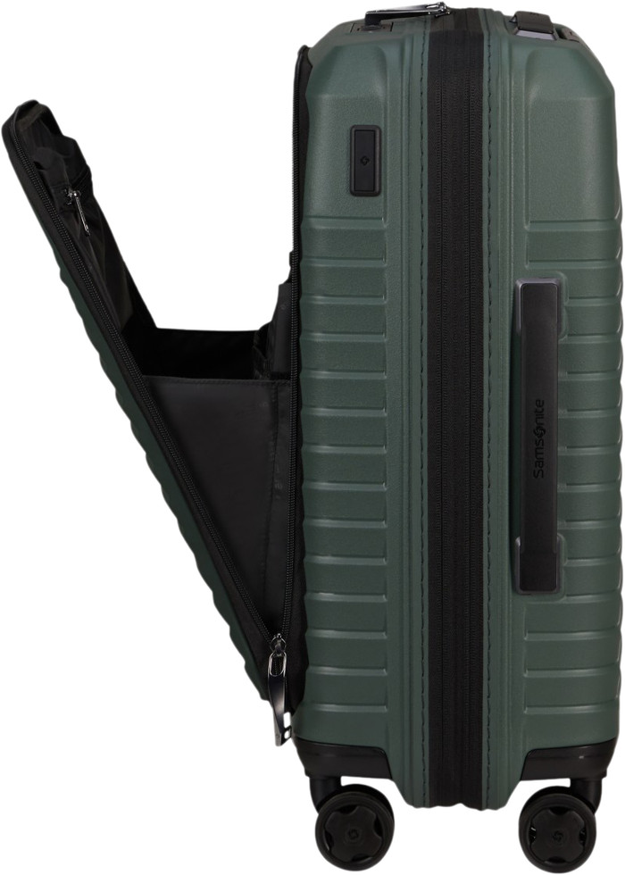 Samsonite Intuo Spinner Easy Access Expandable 55cm Olive Green rechterkant