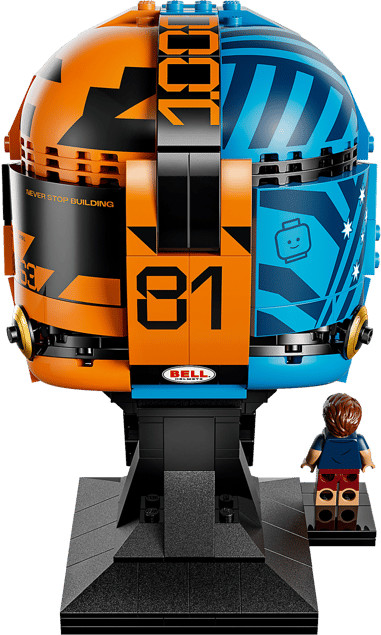 LEGO Editions McLaren Mastercard F1 Team helm van Oscar Piastri 43017 achterkant