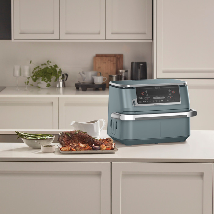 Ninja Foodi FlexDrawer Airfryer Blauw product in gebruik