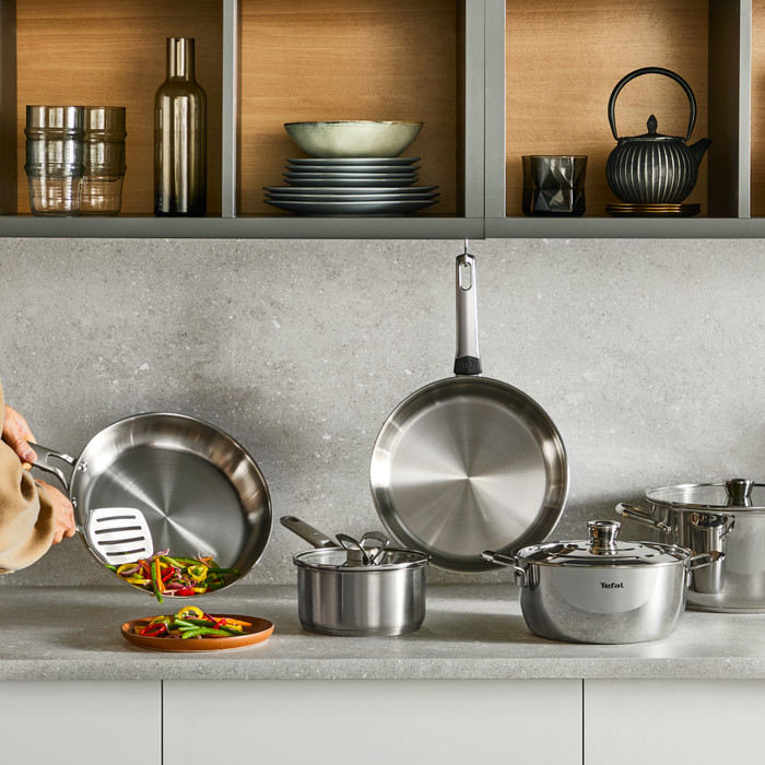 Tefal Extreme wokpan 28 cm product in gebruik