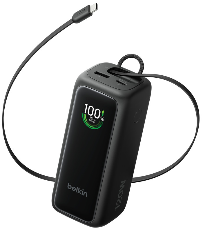 Belkin Powerbank 22.000 mAh met Snelladen 120 Watt Zwart voorkant