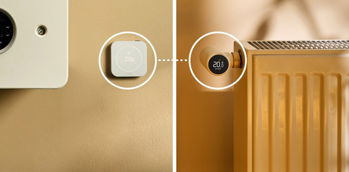 tado Draadloze Slimme Thermostaat X Multi Room Startpakket 2e Generatie (2 Radiatorknoppen) product in gebruik