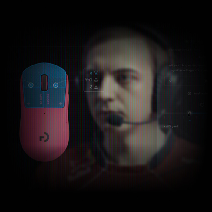 Logitech G PRO X3 SUPERSTRIKE LIGHTSPEED Roze visual leverancier