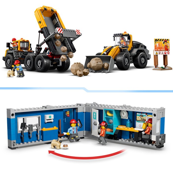 LEGO City Kiepwagen en voorlader 60494 detail