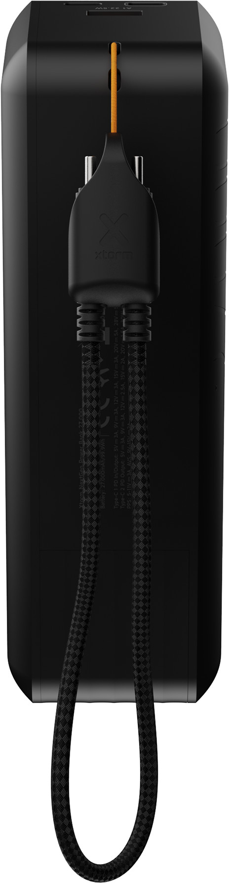 Xtorm NextGen 140W Powerbank 27.000mAh Zwart onderkant