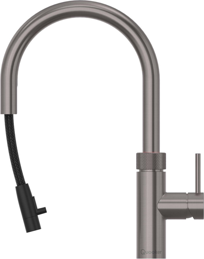 Quooker PRO3 + Quooker Flex Round Gunmetal product in gebruik
