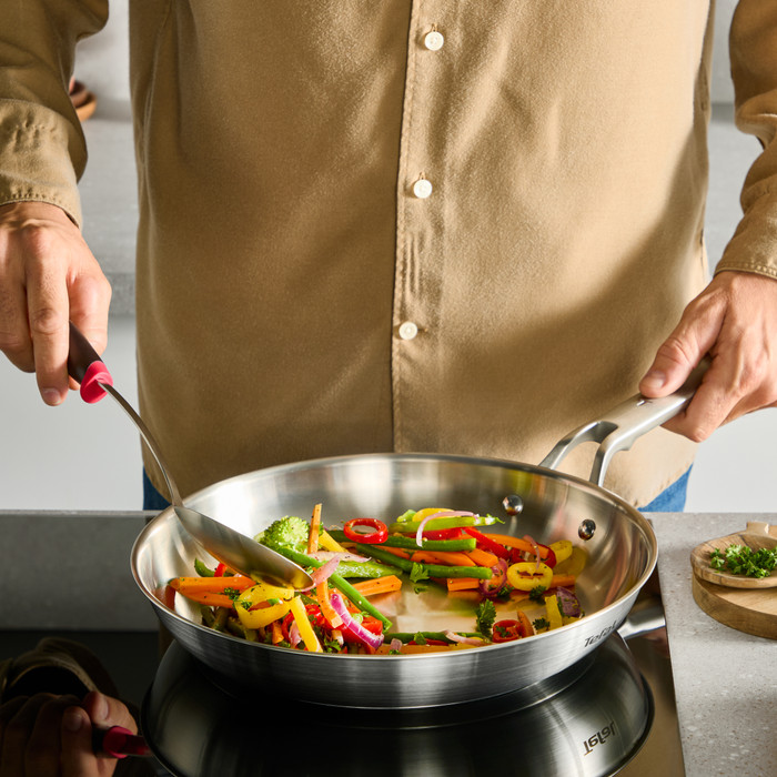 Tefal Extreme koekenpan 24 cm product in gebruik