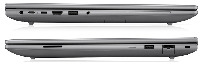 HP ZBook X G2i 16'' Copilot+ PC E7WP8ET QWERTY achterkant