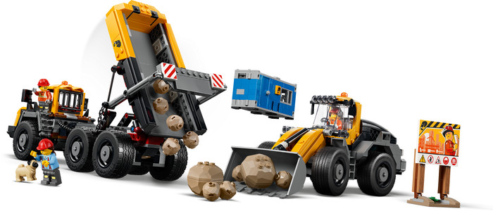 LEGO City Kiepwagen en voorlader 60494 detail