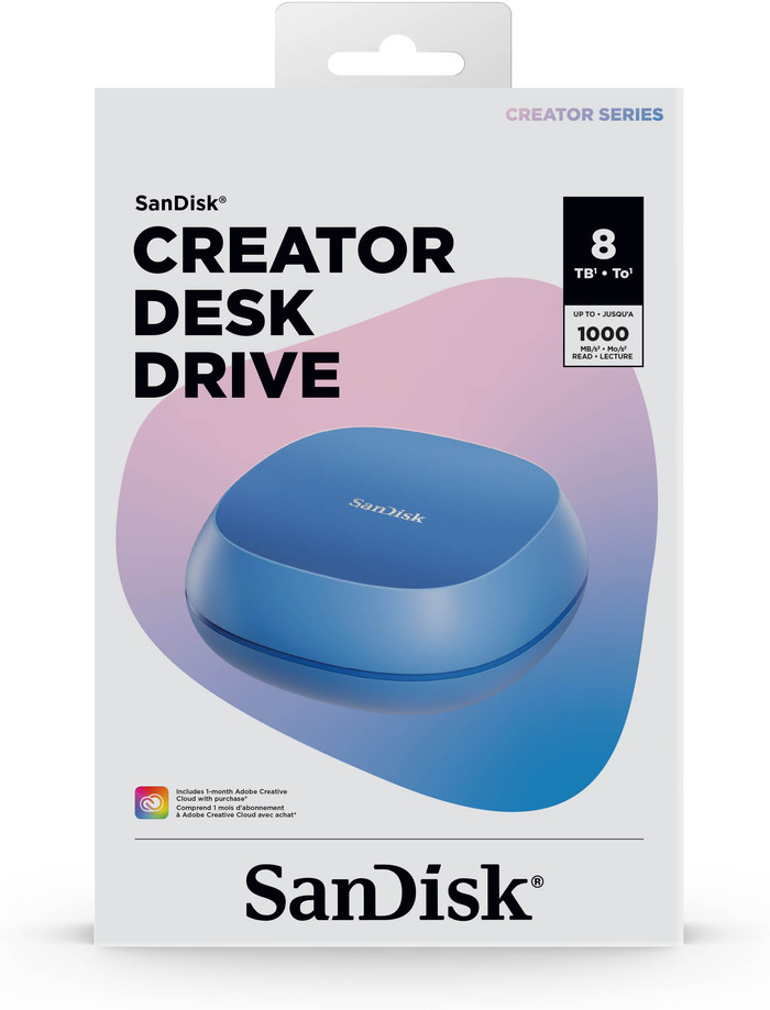 SANDISK Creator Desk Drive 8TB verpakking