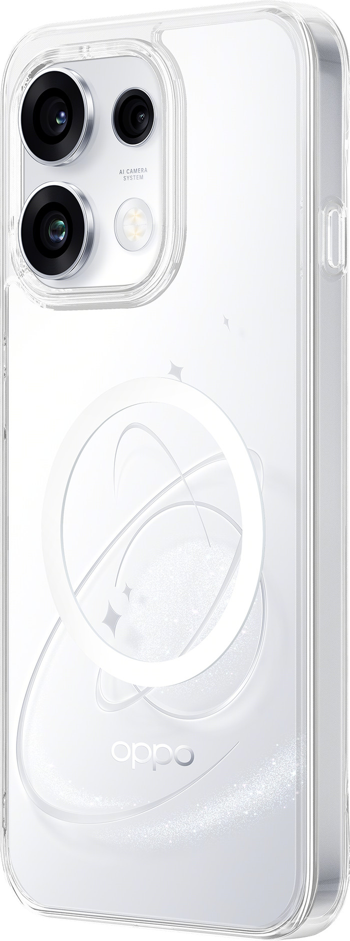 OPPO Reno16 F Back Cover met Magneet Transparant achterkant