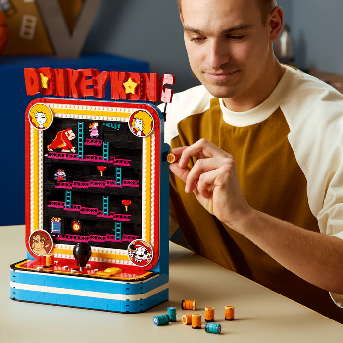 LEGO Super Mario Donkey Kong Arcadekast 72051 detail