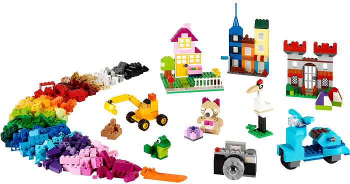 LEGO Classic Large Creative Brick Box 10698 product in use