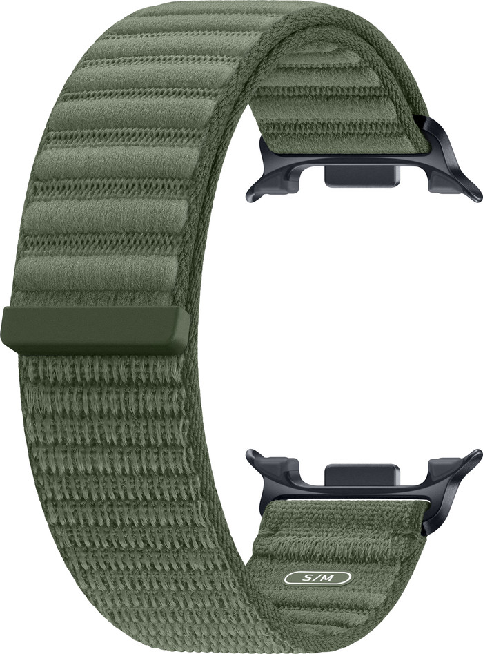 Samsung Galaxy Watch 9 Nylon Fabric Strap Green S/M detail