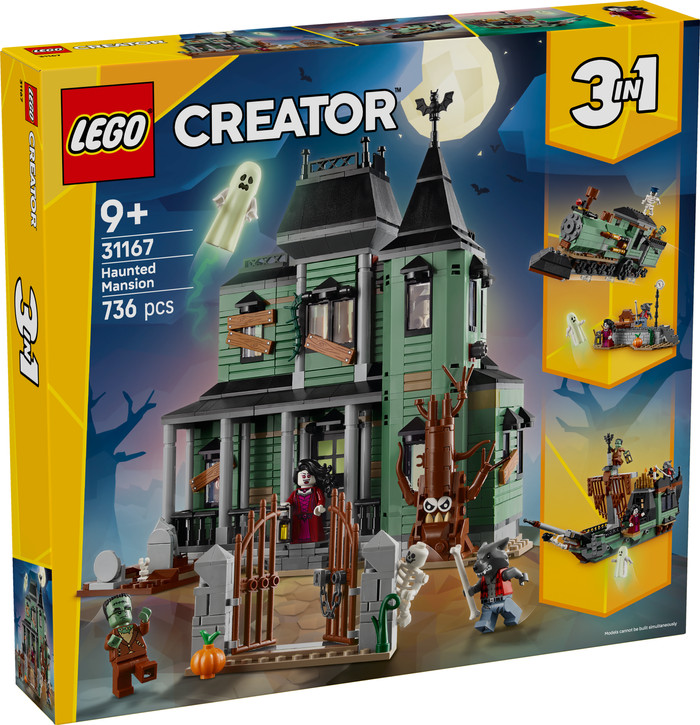 LEGO Creator 3-in-1 Spookhuis 31167 verpakking