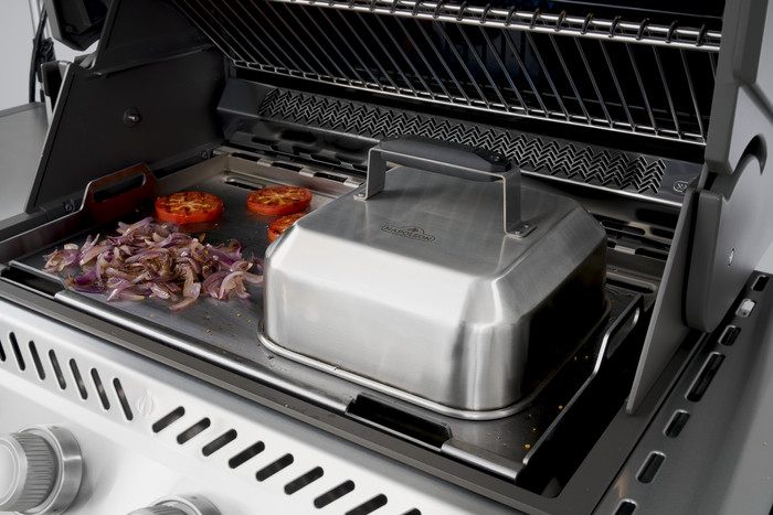 Napoleon Rechthoekige Cloche Rvs product in gebruik