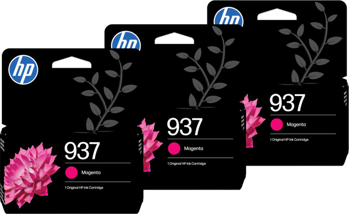 HP 937 Cartridge Magenta (3 units) Main Image