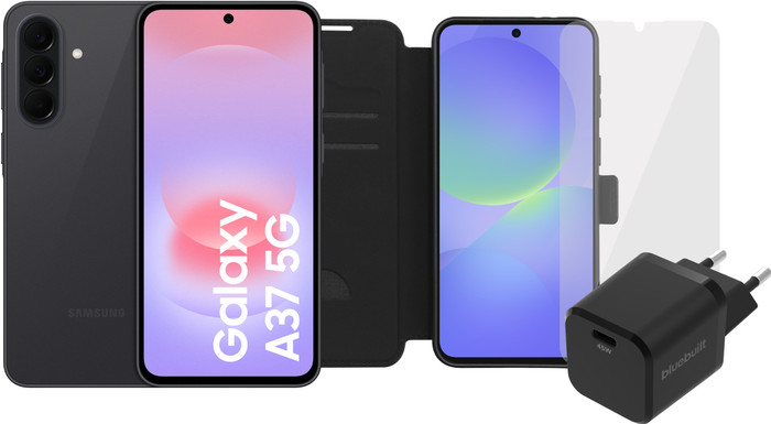 Samsung Galaxy A37 256GB Zwart 5G + Compleet Accessoirepakket Main Image