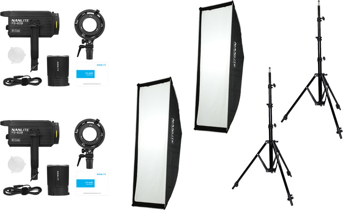 Nanlite FS 60B LED Dual Kit (met lightstand en softbox) Main Image