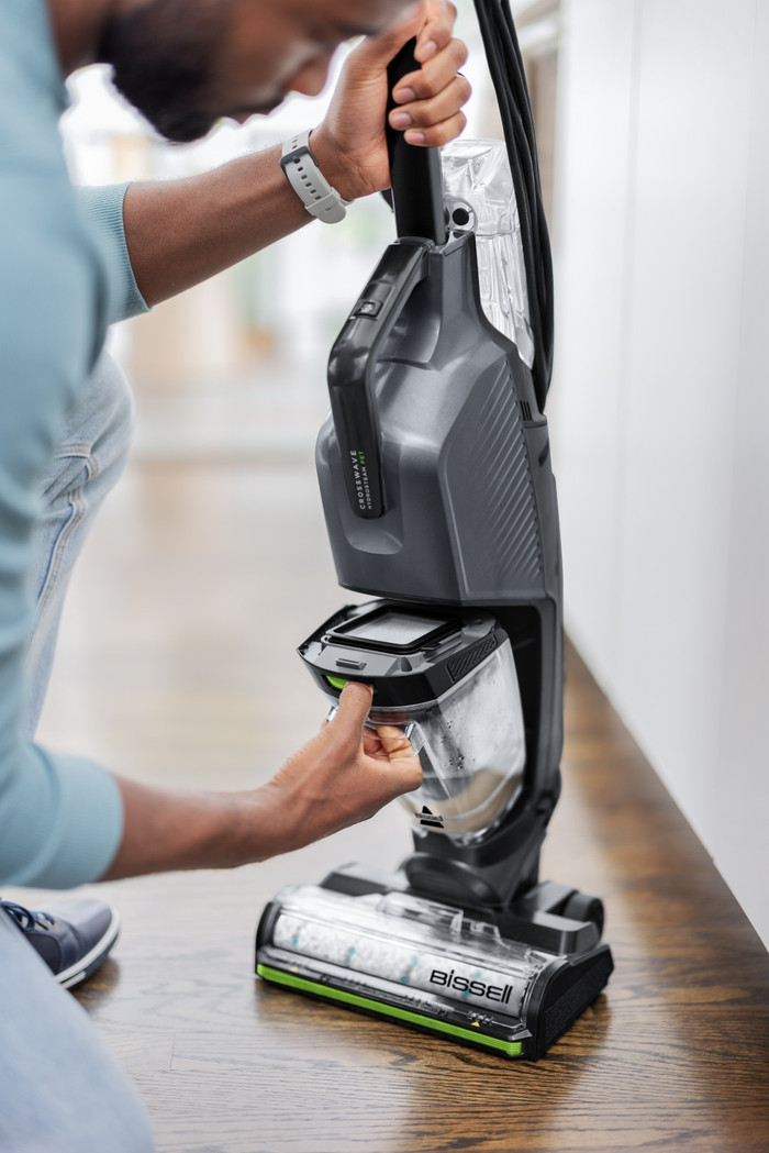 Bissell CrossWave Hydrosteam PET Pro product in gebruik