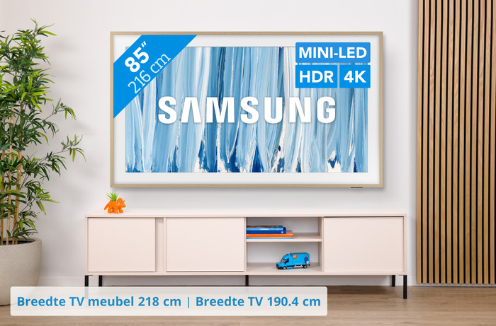 Samsung The Frame Pro 85" (2026) + Samsung HW-S700D Zwart (2024) visual Coolblue 1